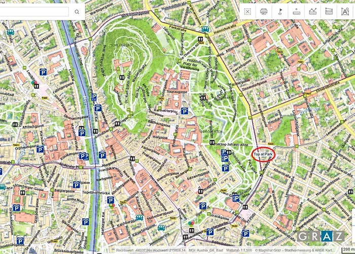 At Park, Luxurioese Mit Terrasse Und Parkplatz Im Herzen Von Apartment *